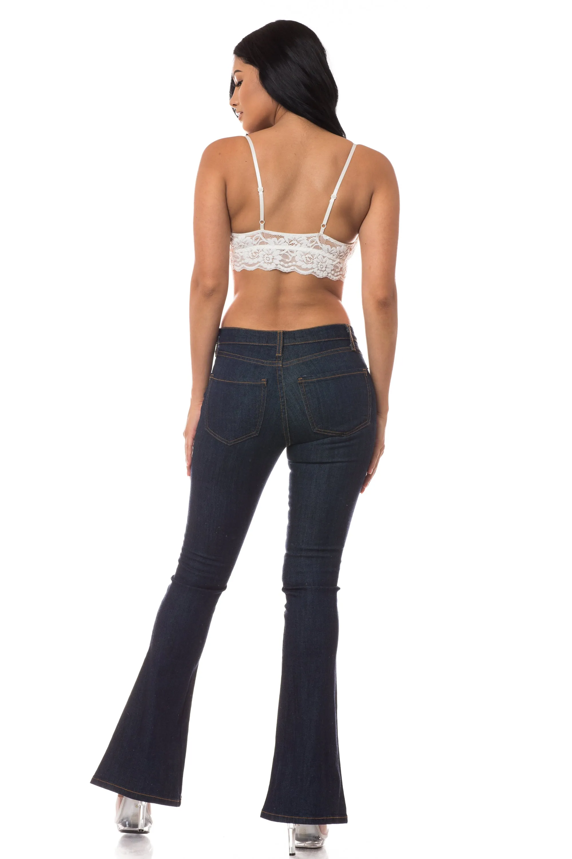 2026 Women's Mid Waisted Flare Jeans