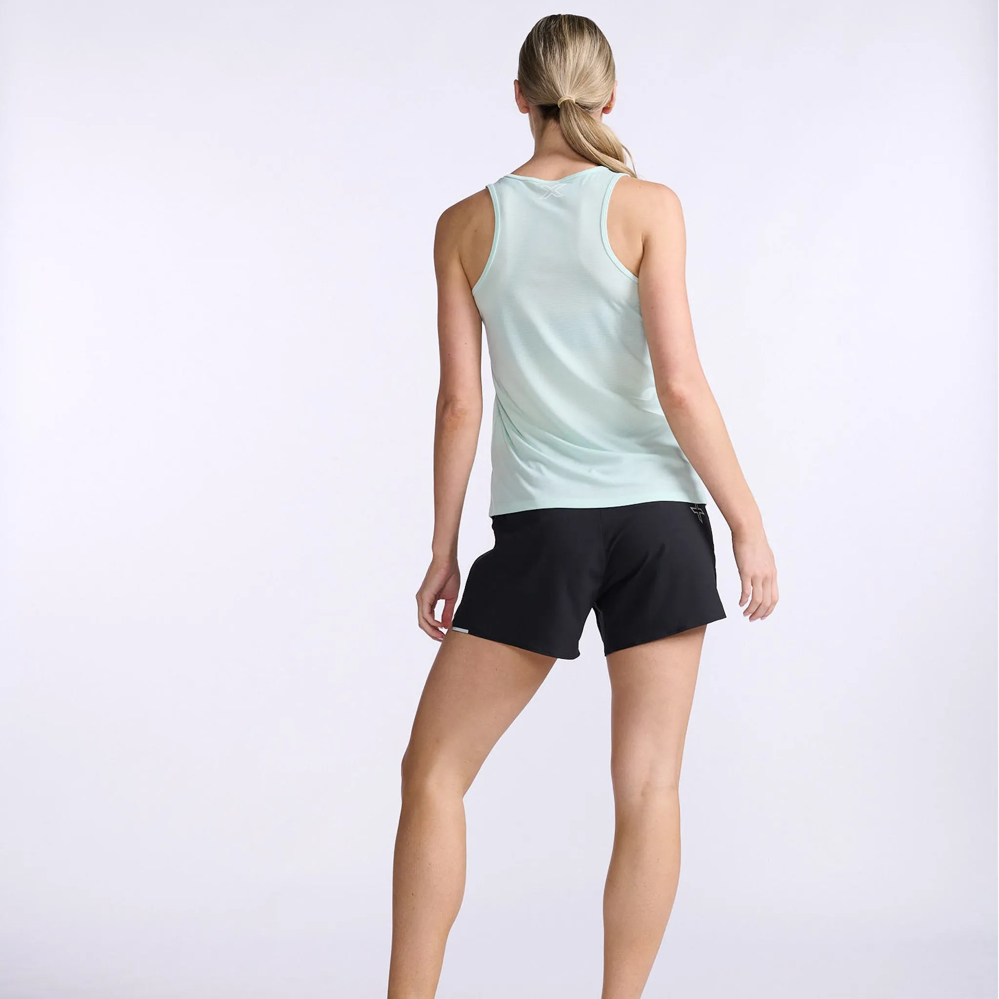2XU Aero Singlet Women's Glacier/White Reflective