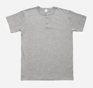 3sixteen - Short Sleeve Henley - Heather Grey