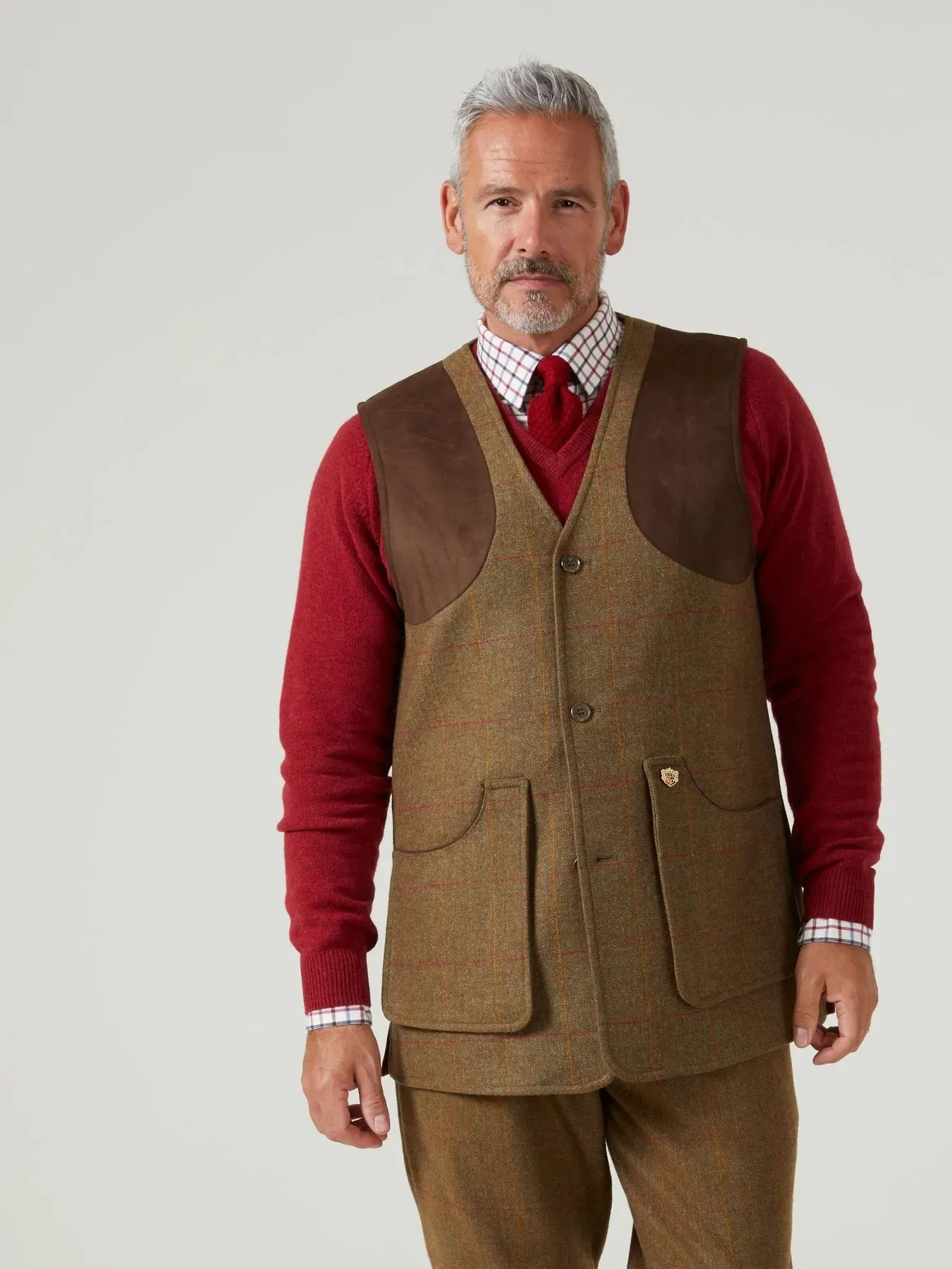 ALAN PAINE Combrook Mens Shooting Waistcoat - Hawthorn