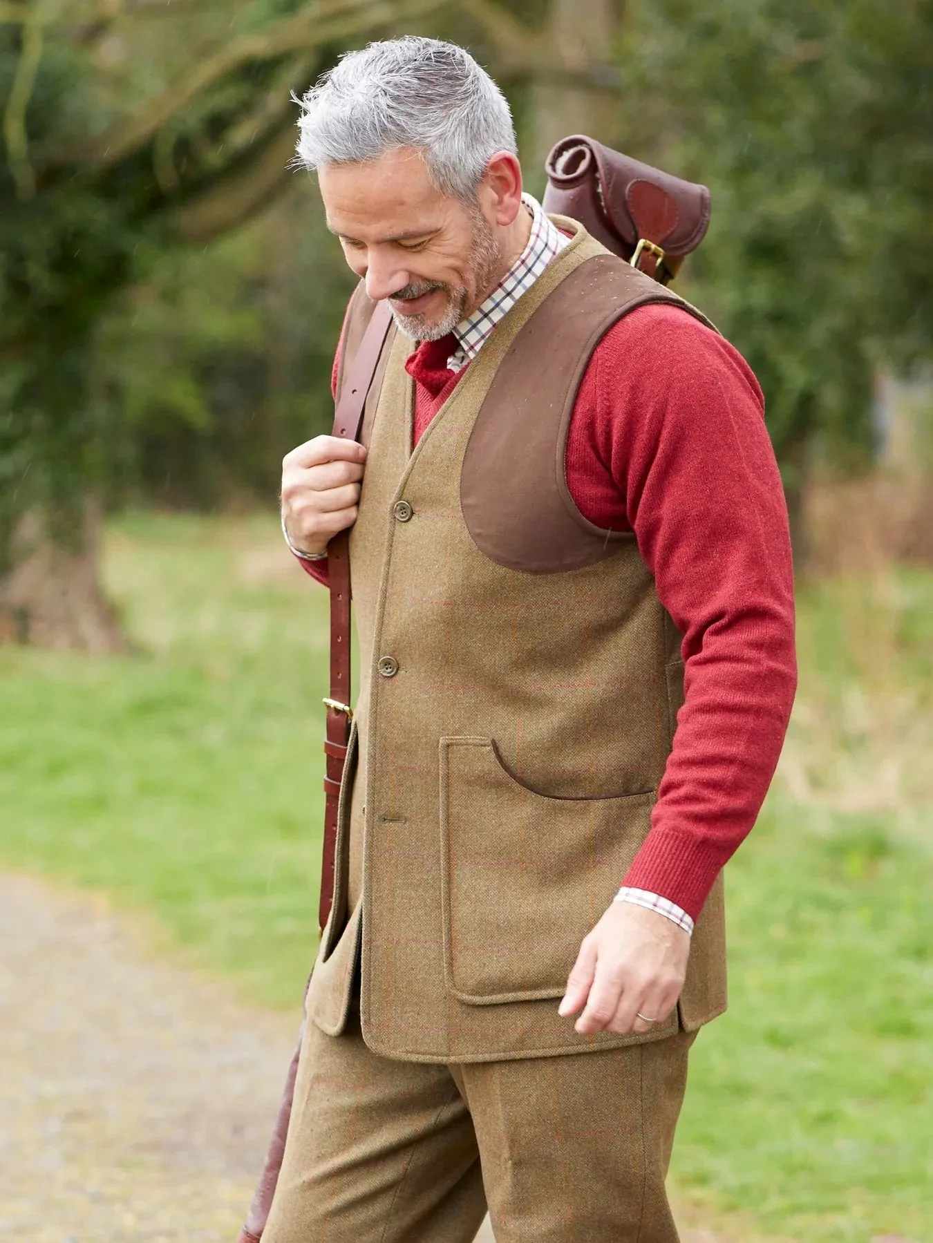 ALAN PAINE Combrook Mens Shooting Waistcoat - Hawthorn