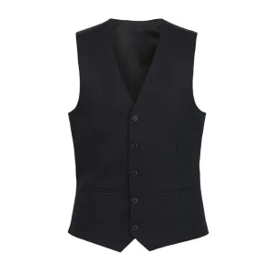 BA053-XS Brook Taverner Mens Mercury Black Waistcoat XS