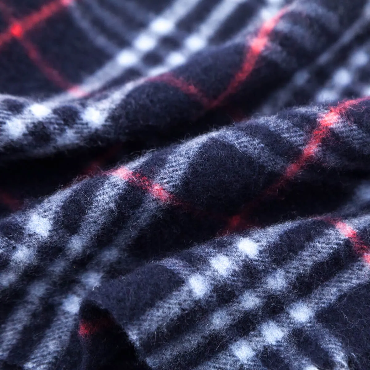 Burberry Navy Cashmere House Check Scarf