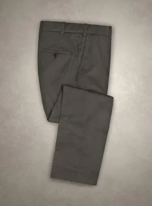 Caccioppoli Cotton Drill Dark Taupe Pants