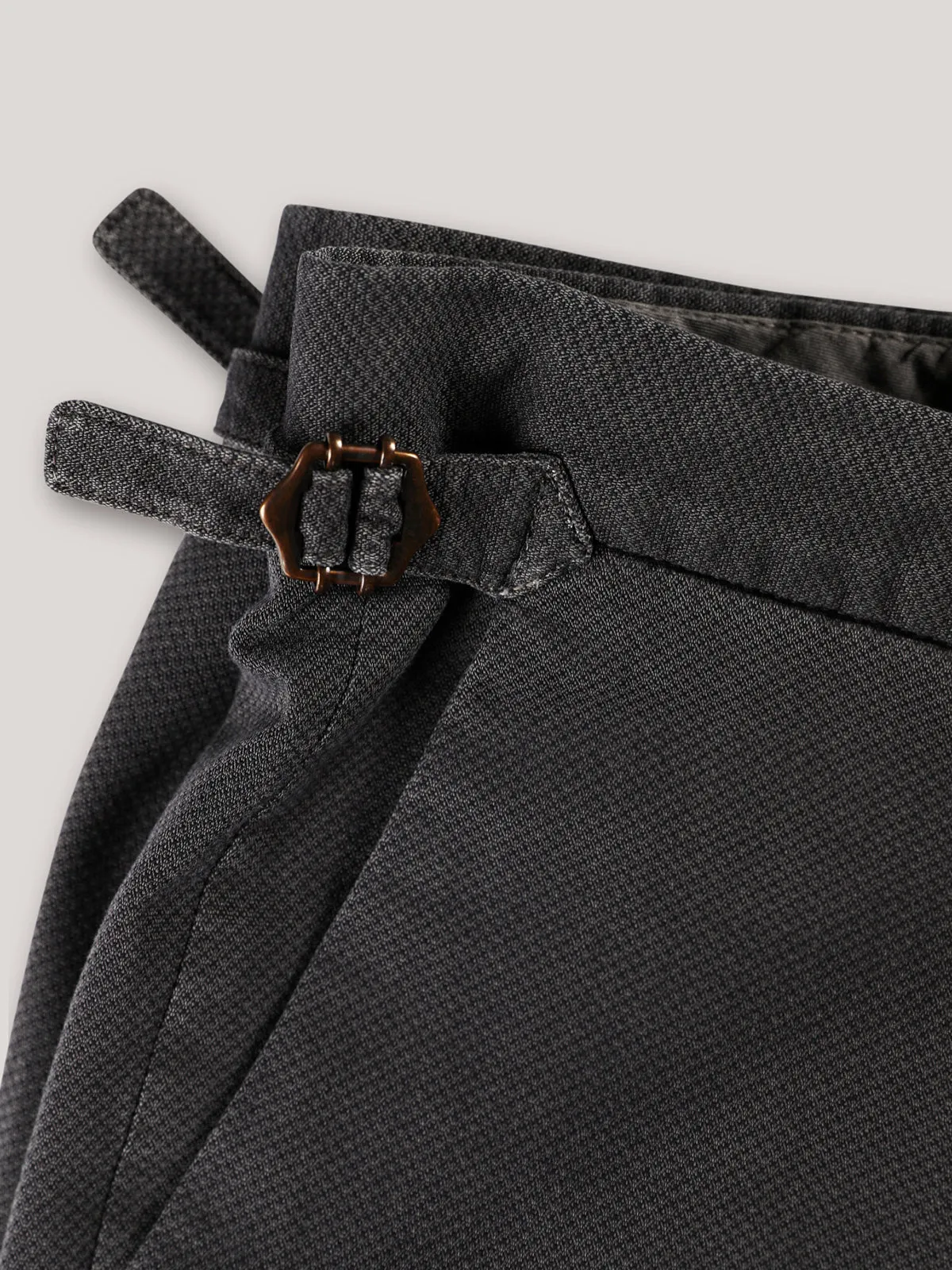Christian Kimber Italian Melange Chino - Slate - LUCKY LAST