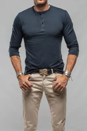 Coronado Cotton LS Henley in Navy