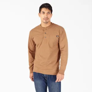 Dickies Heavyweight Heathered Henley Long Sleeve - Tall - Mens