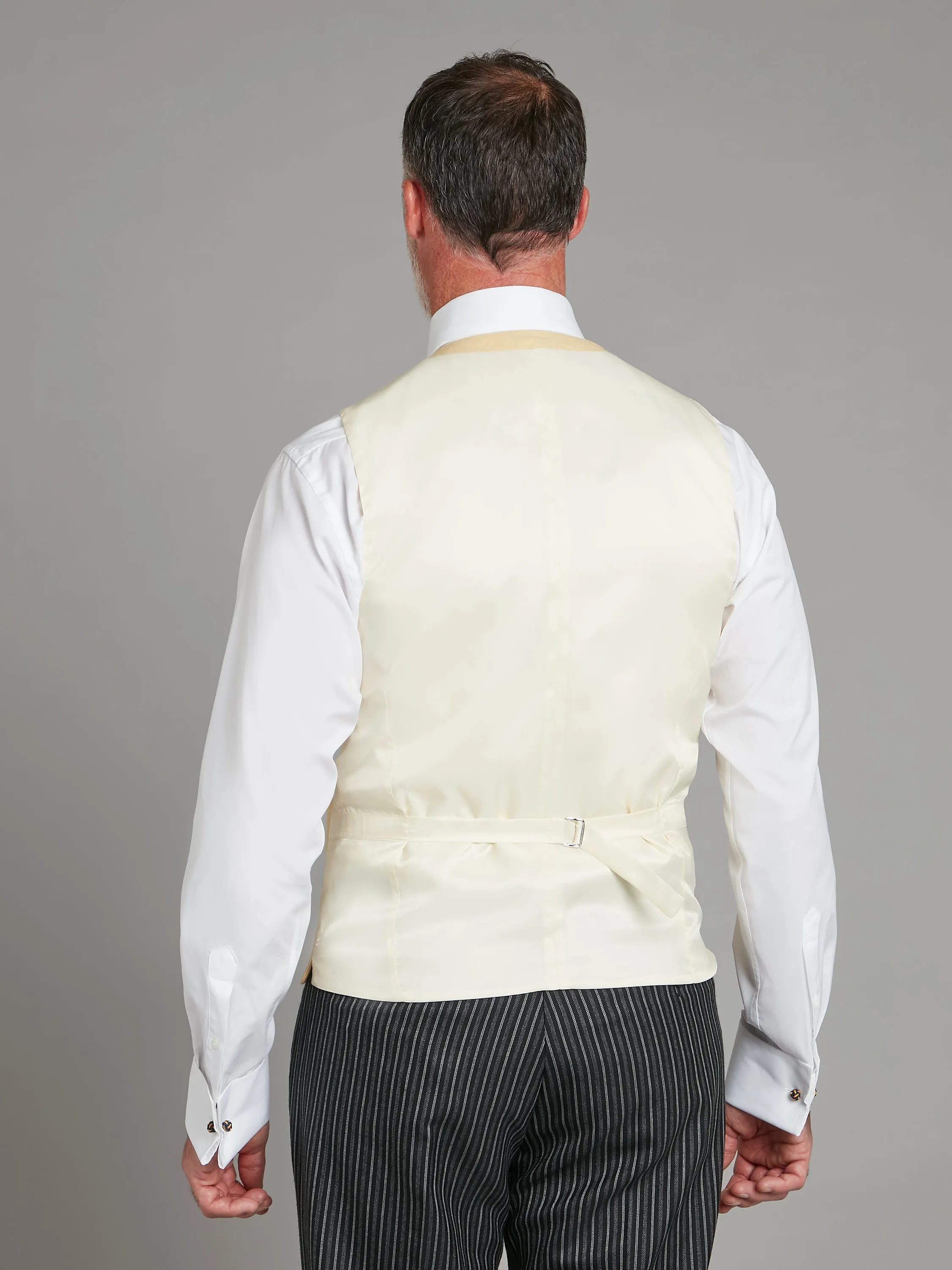 Double Breasted Linen Vest – Yellow