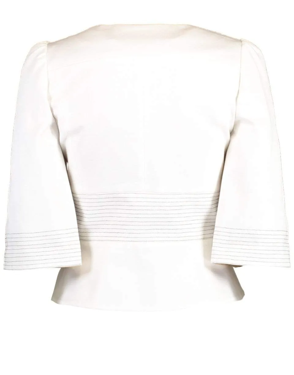 Drill Jacket with Iconic Buttons