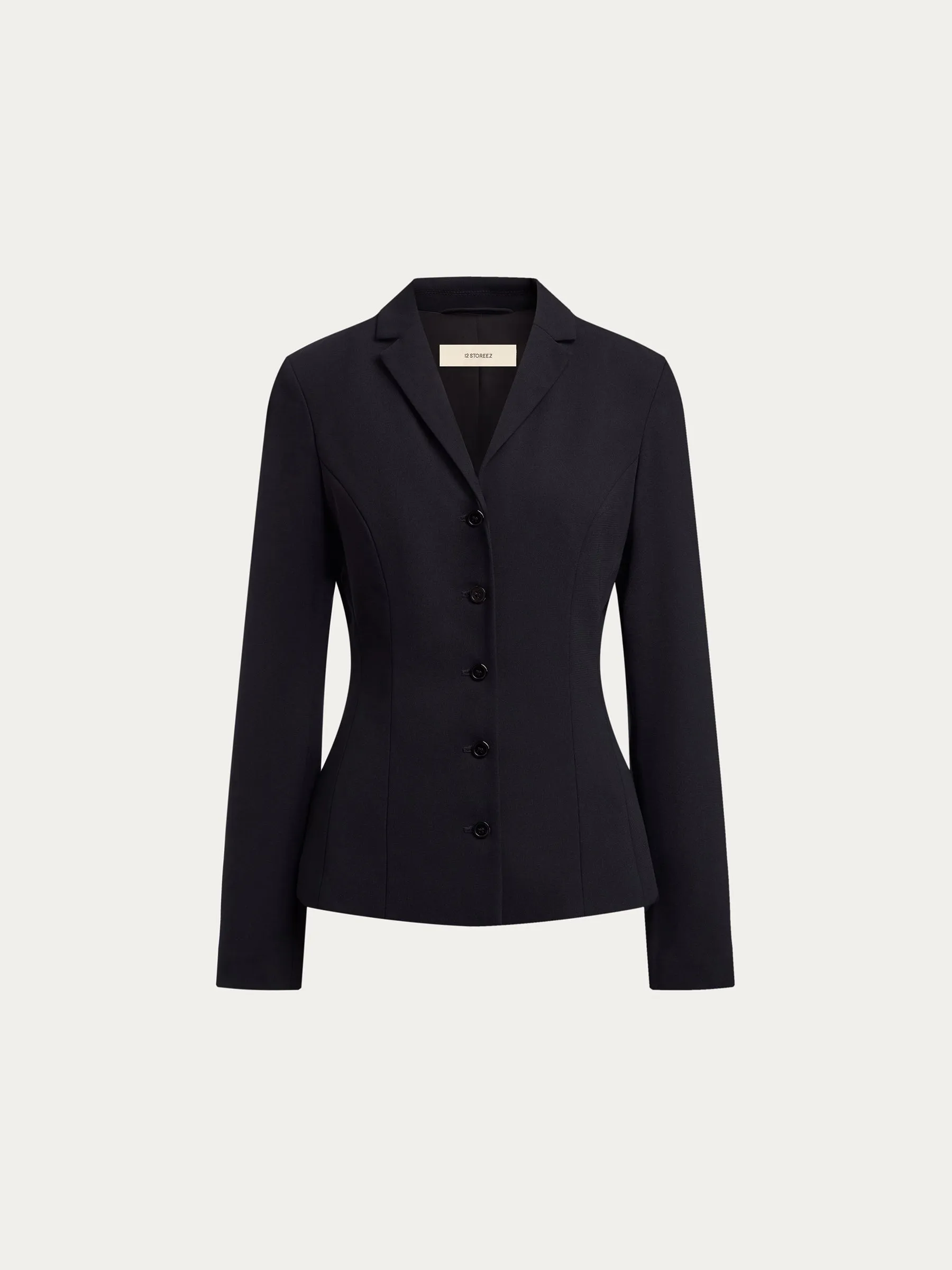 Fitted crepe blazer