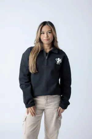 Fleece Long Sleeve Zip Polo