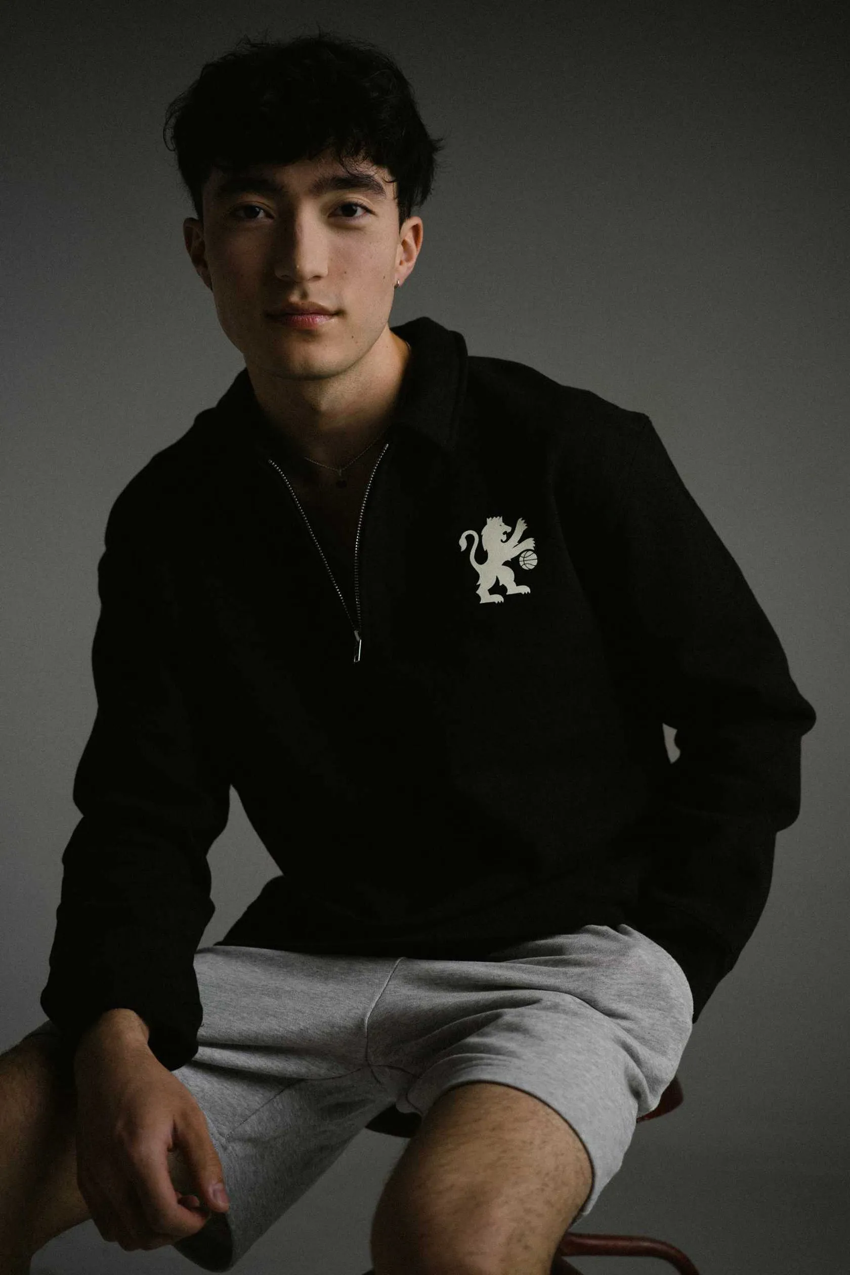 Fleece Long Sleeve Zip Polo