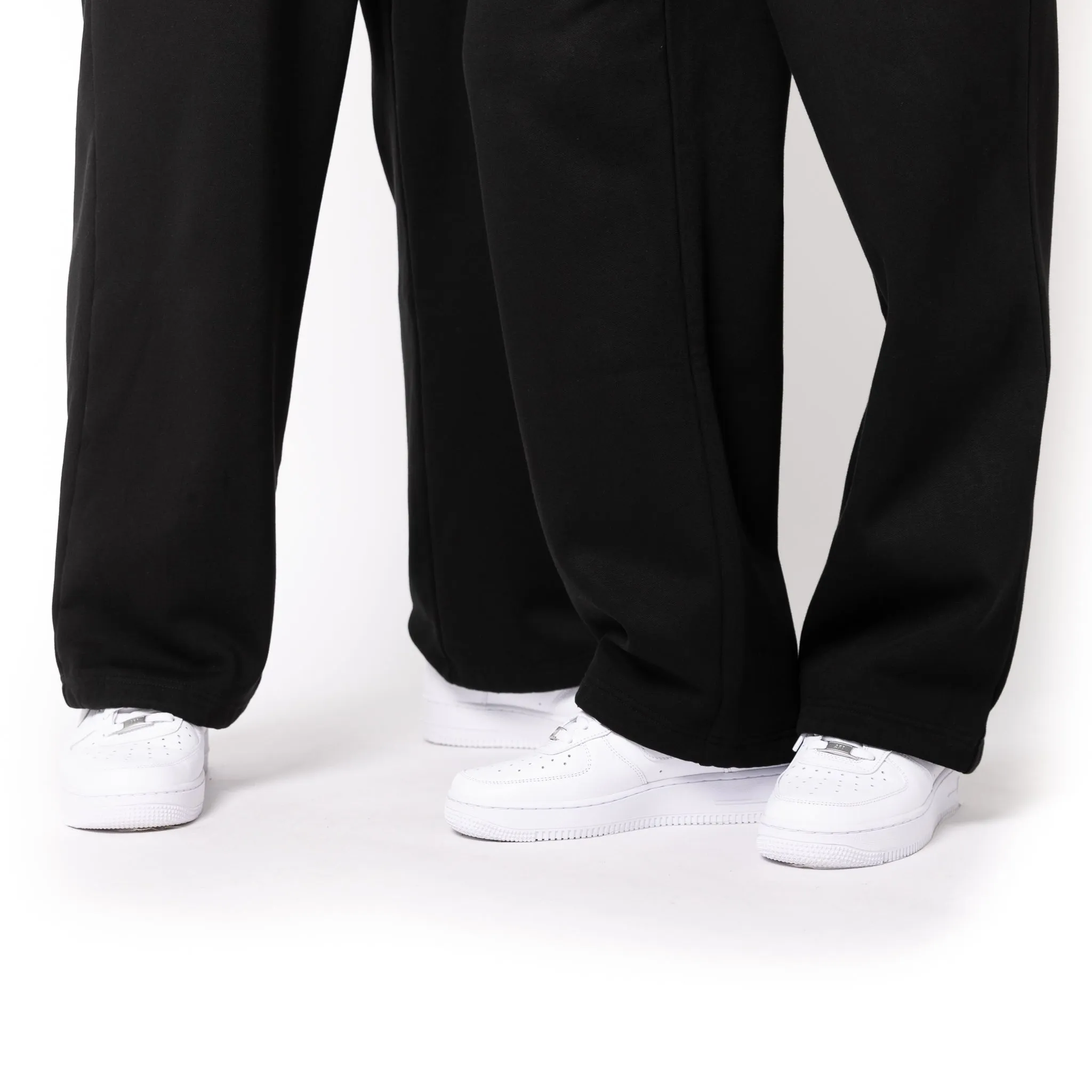 HERO-5220 Unisex Wide Leg Sweatpants - Black