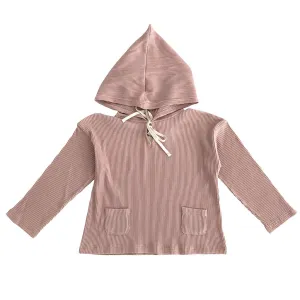 Hoodie Rib Pale Pink