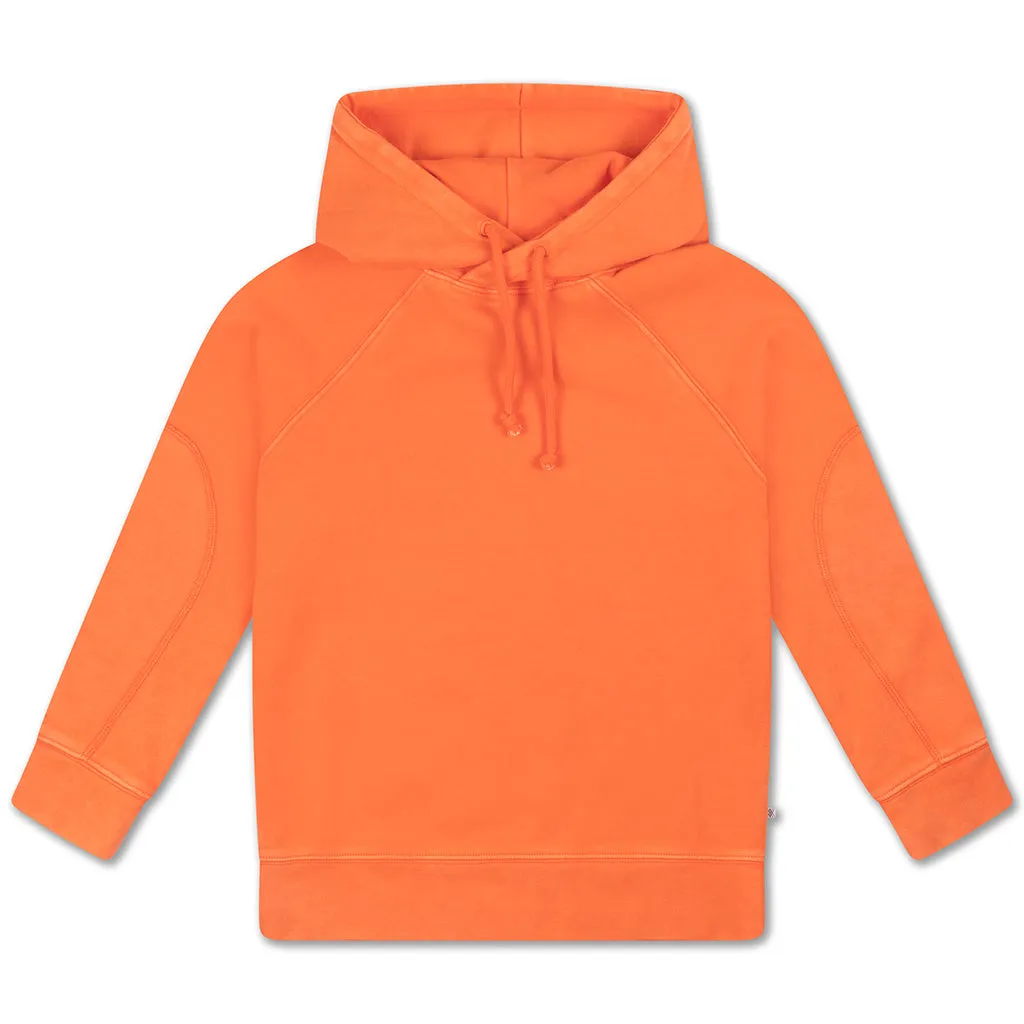 Hoodie Washed Firy Red