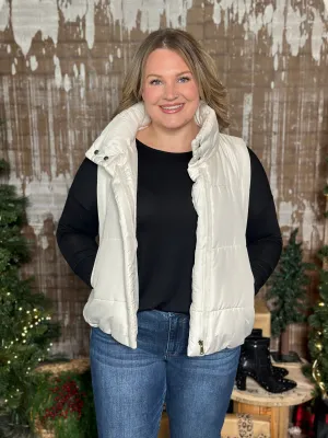 Ivory Puffer Vest