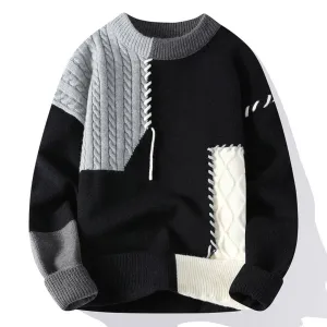 Knitmania | Patchwork Design Sweater for Men