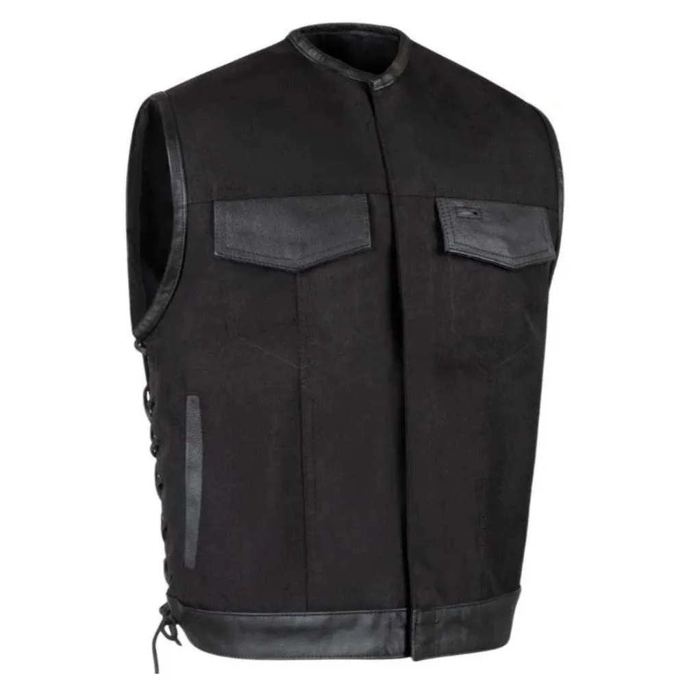 Legendary 'Black Jack' Men's Lightweight Cordura Motorcycle Vest