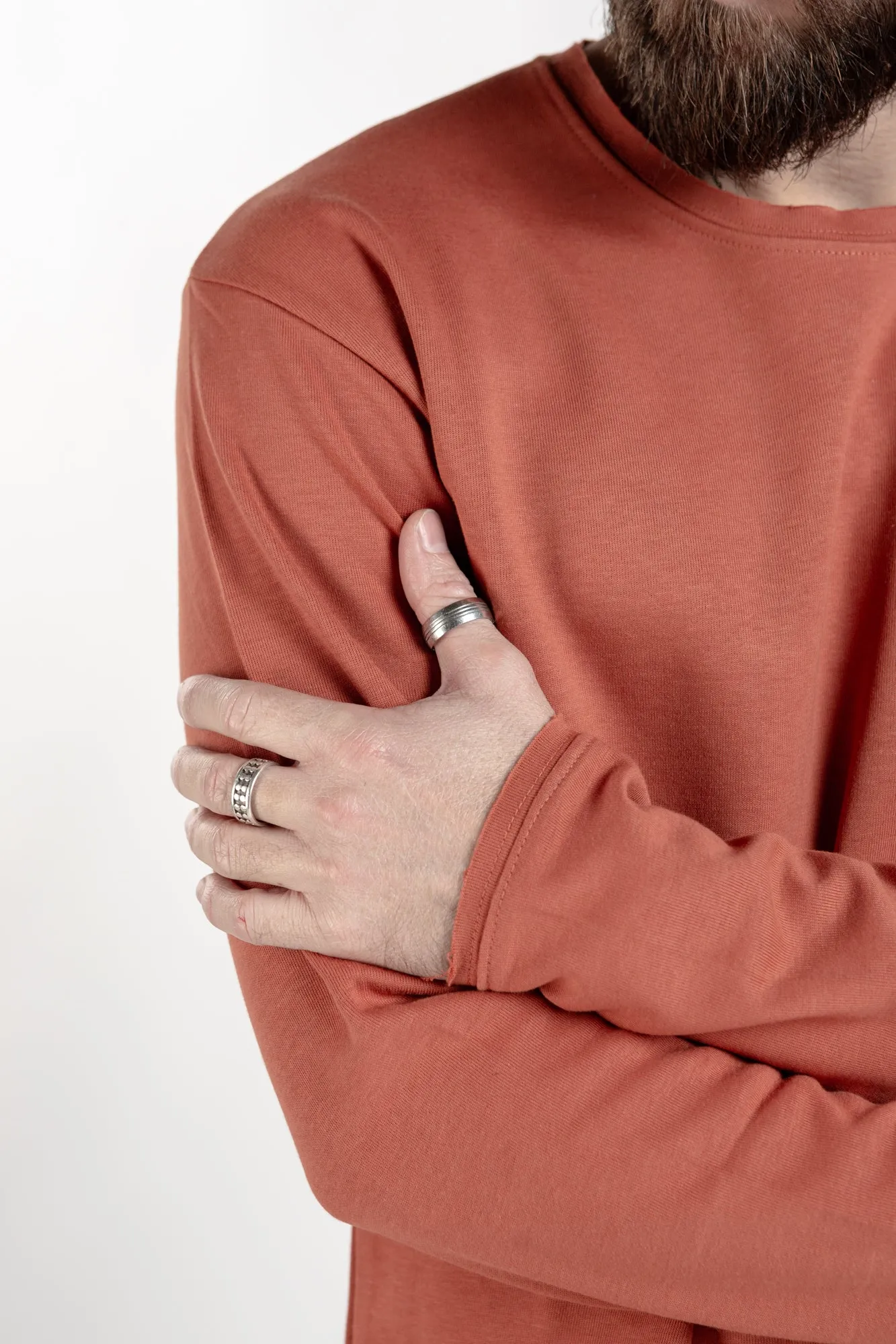 Long Sleeve Crewneck - Rust