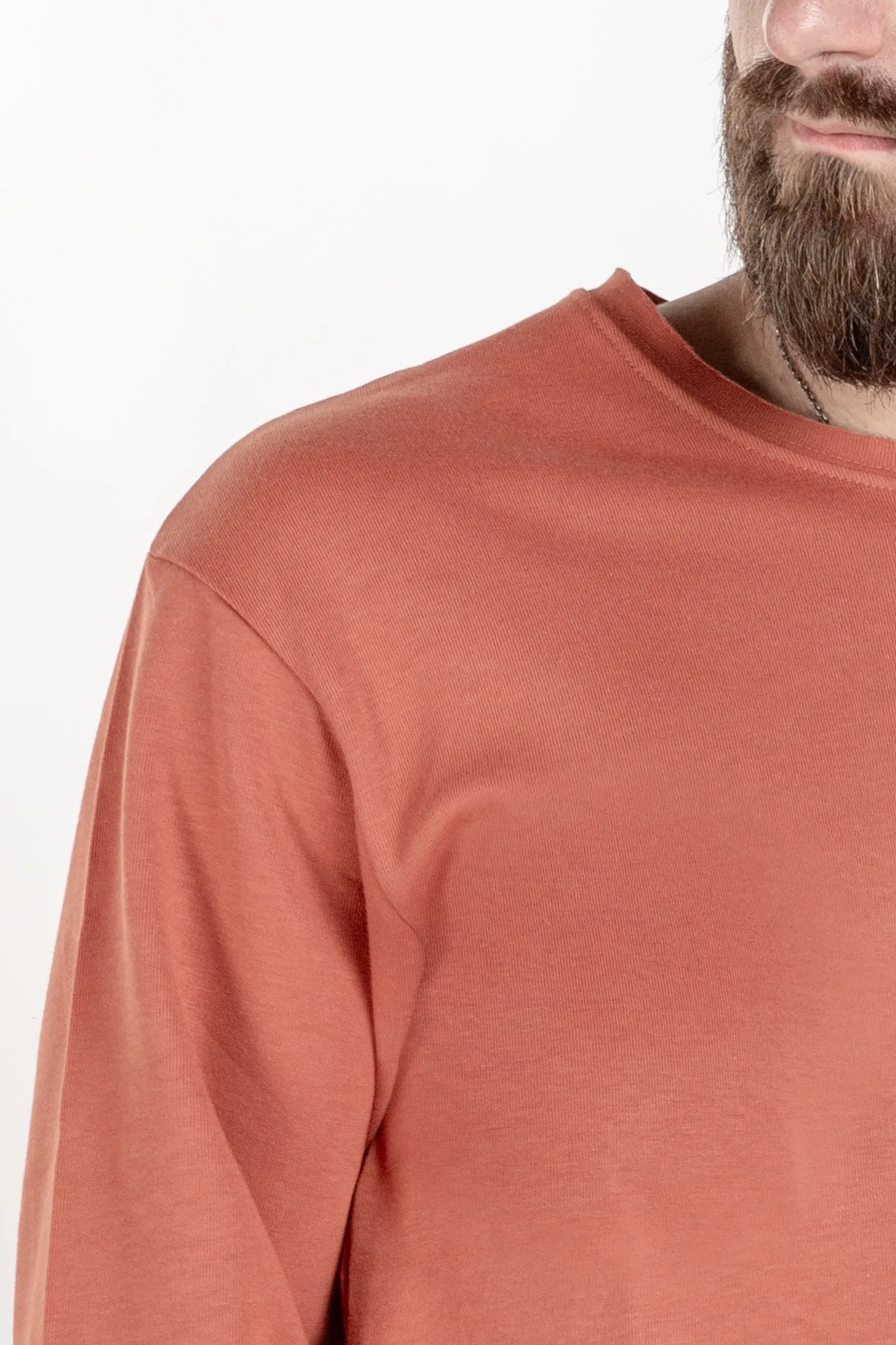 Long Sleeve Crewneck - Rust
