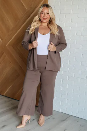 Magic 3/4 Blazer in Dark Mocha byj Dear Scarlett