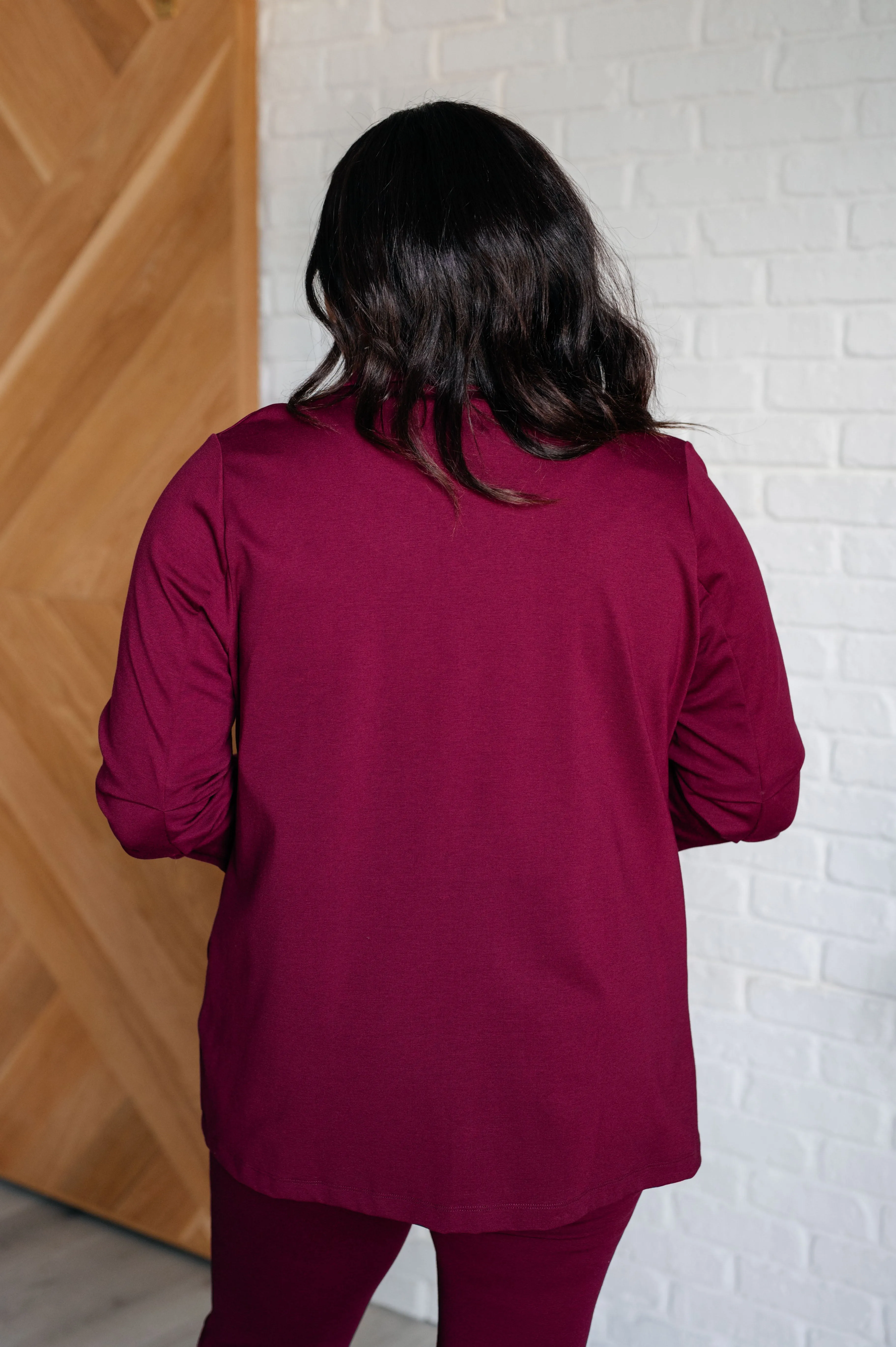 Magic 3/4 Blazer in Wine (Online Exclusive)