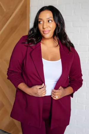 Magic 3/4 Blazer in Wine (Online Exclusive)