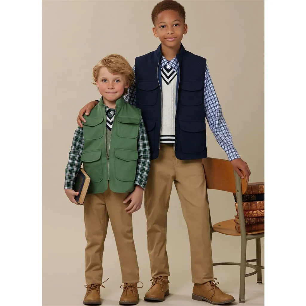 McCall's Pattern M8537 Children’s and Boys’ Vests, Top and Shirt