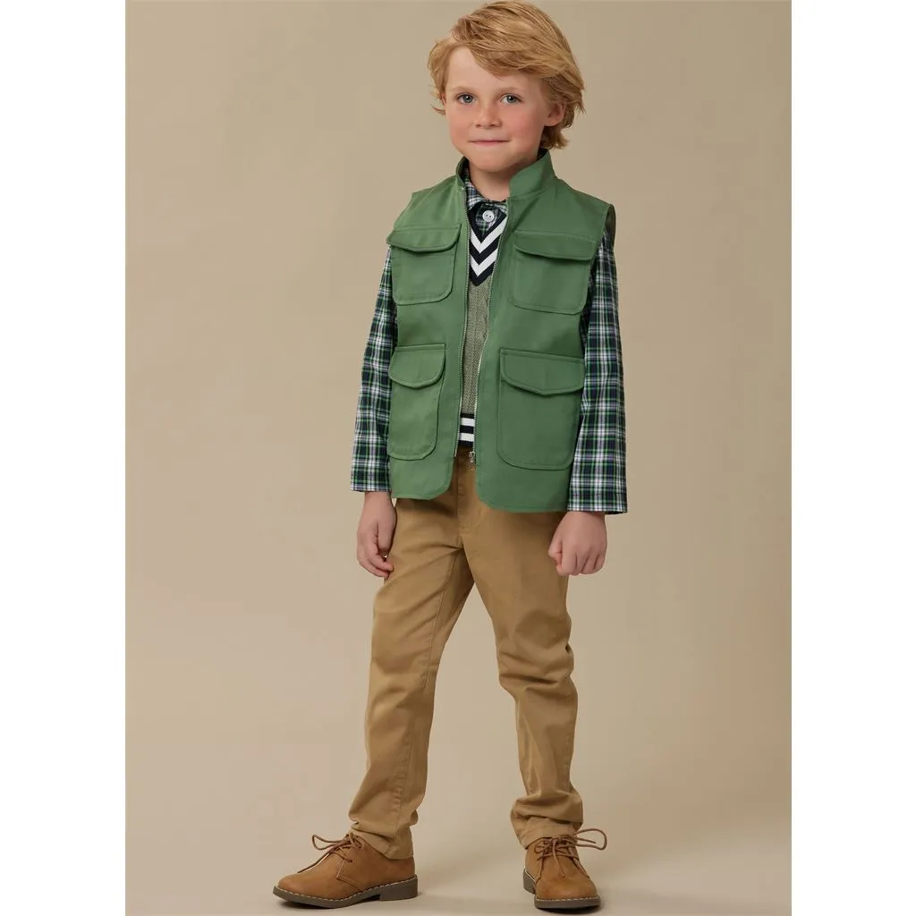 McCall's Pattern M8537 Children’s and Boys’ Vests, Top and Shirt