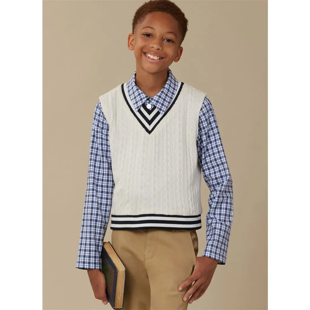 McCall's Pattern M8537 Children’s and Boys’ Vests, Top and Shirt