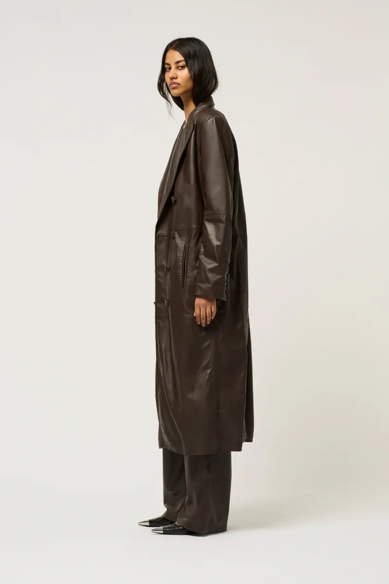 NAPPA LEATHER COAT