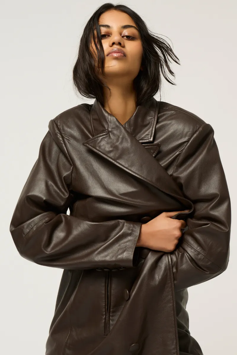 NAPPA LEATHER COAT