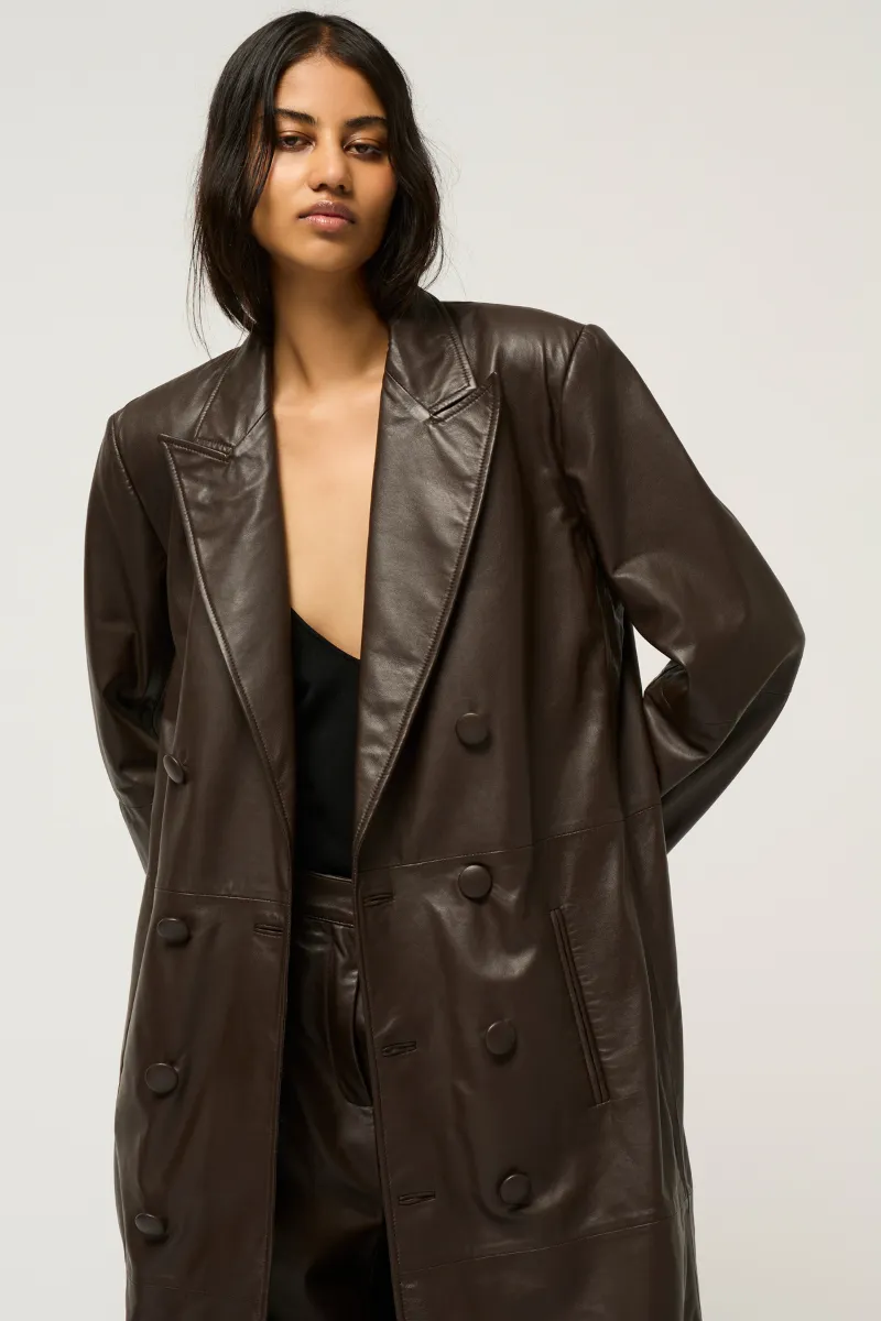NAPPA LEATHER COAT