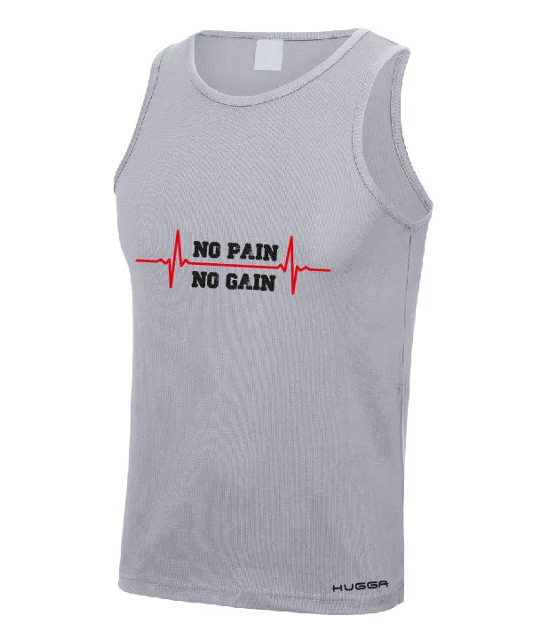 NO PAIN NO GAIN PRINTED COOL VEST