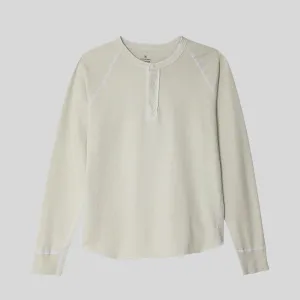 Organic Recycled Jersey Henley (Salt)