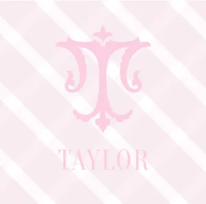 Preppy Check Luggage Tag Pink