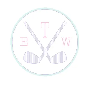 Preppy Golf Luggage Tag II