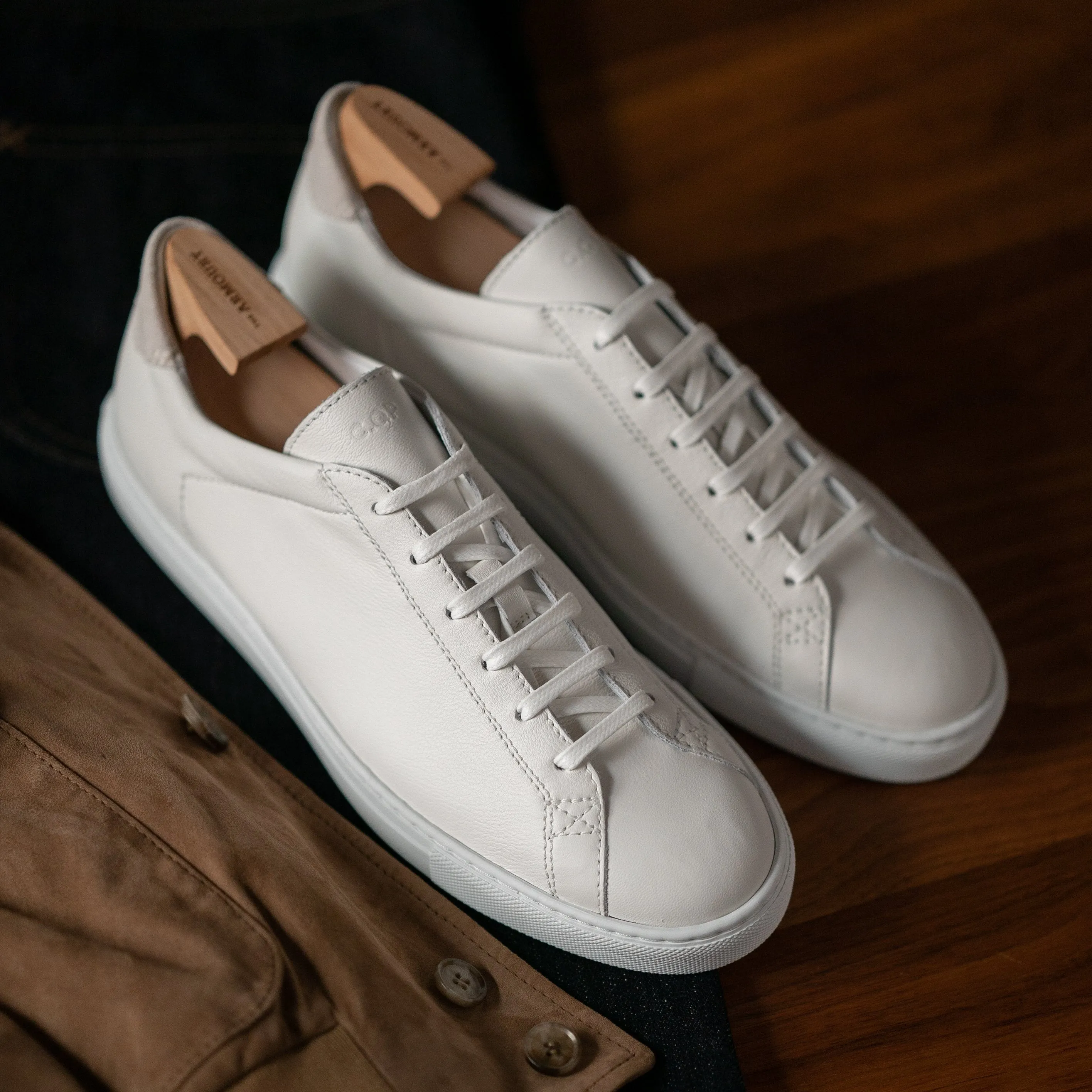 Racquet Leather Unlined Sneakers