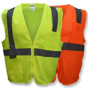 Radians SV2Z, Economy Class 2 Mesh Safety Vest with Zipper