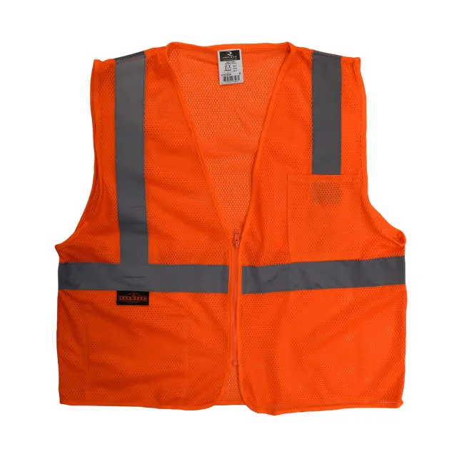 Radians SV2Z, Economy Class 2 Mesh Safety Vest with Zipper
