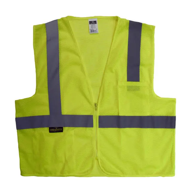 Radians SV2Z, Economy Class 2 Mesh Safety Vest with Zipper