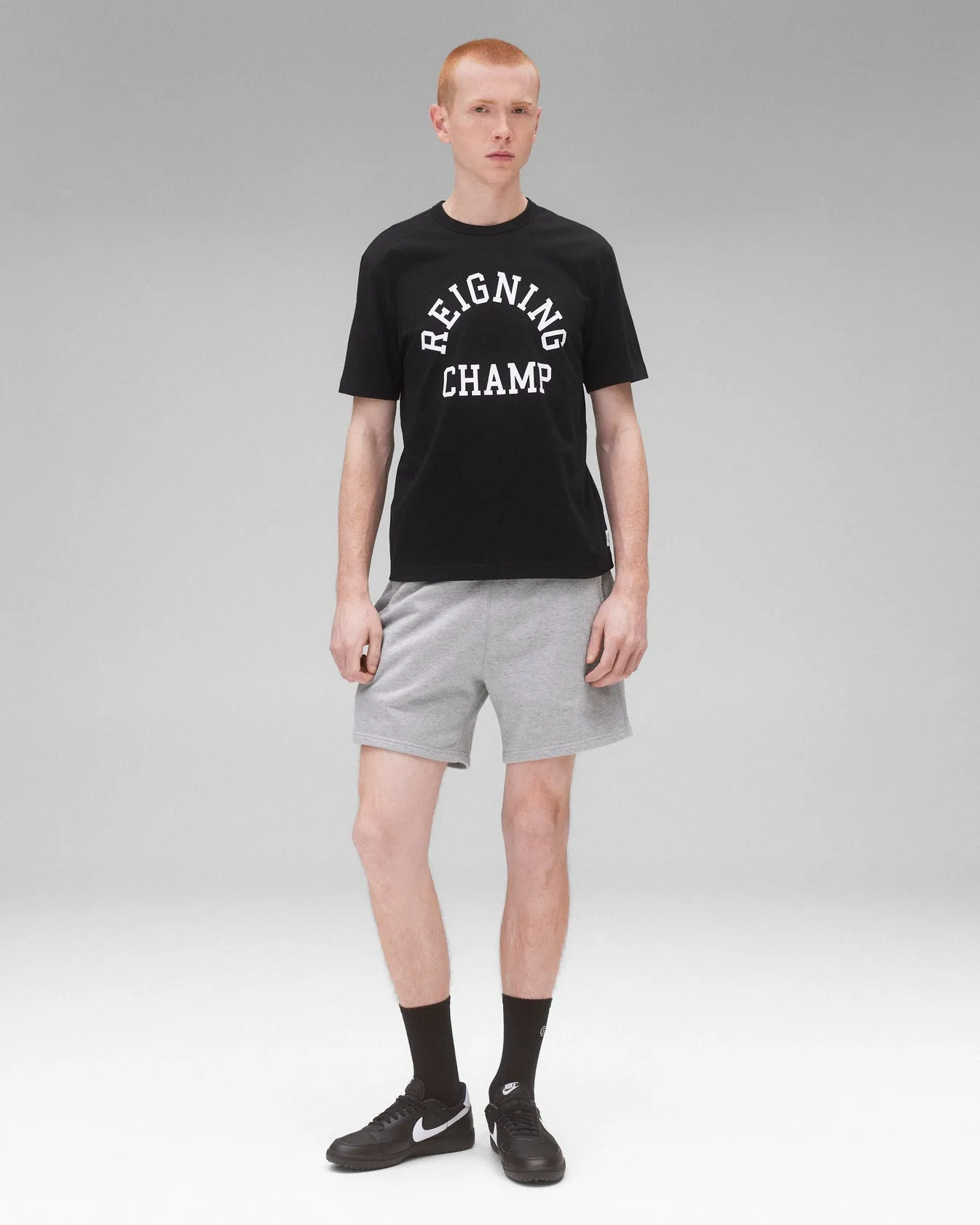 Reigning Champ Lightweight Jersey Arch Logo Standard T-Shirt