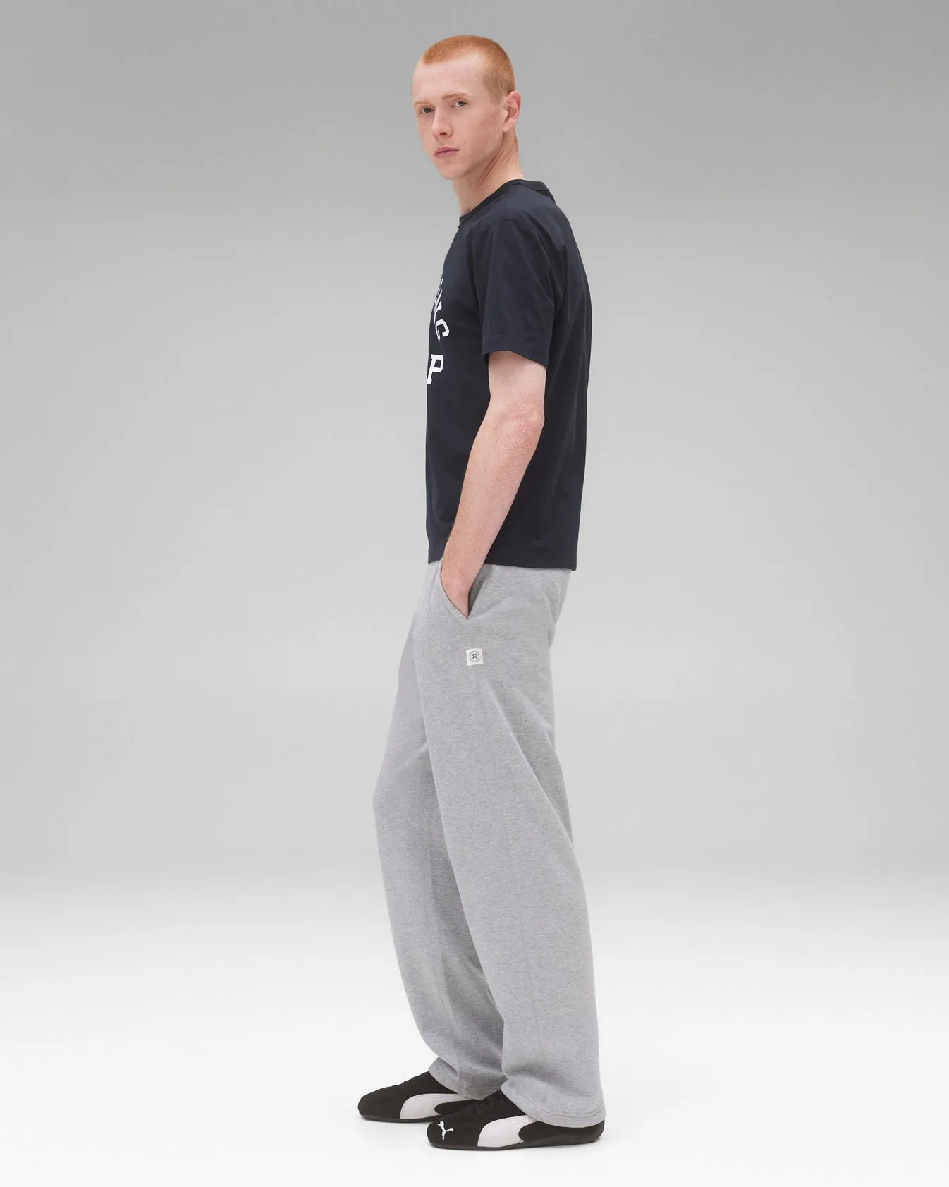 Reigning Champ Lightweight Jersey Arch Logo Standard T-Shirt
