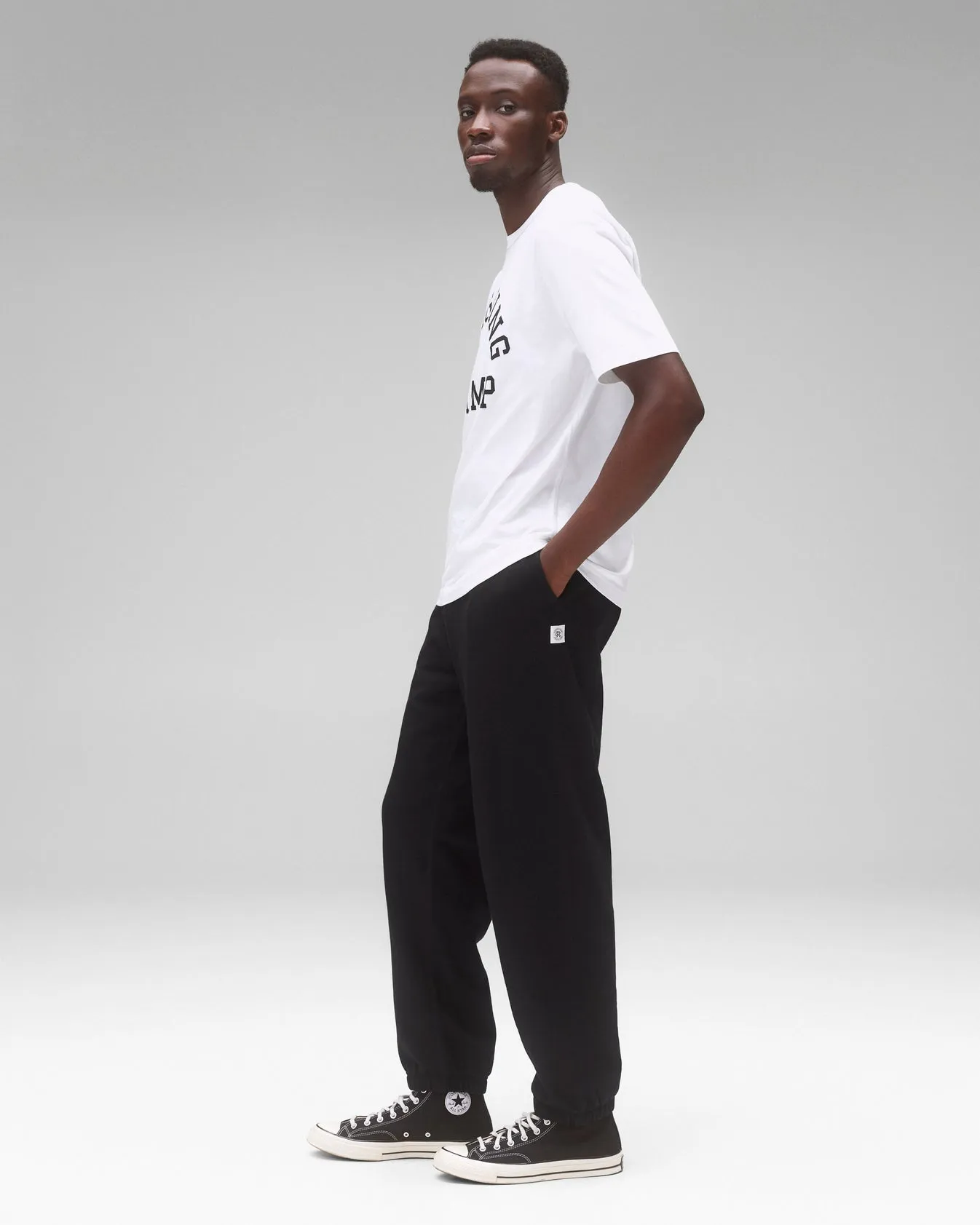 Reigning Champ Lightweight Jersey Arch Logo Standard T-Shirt