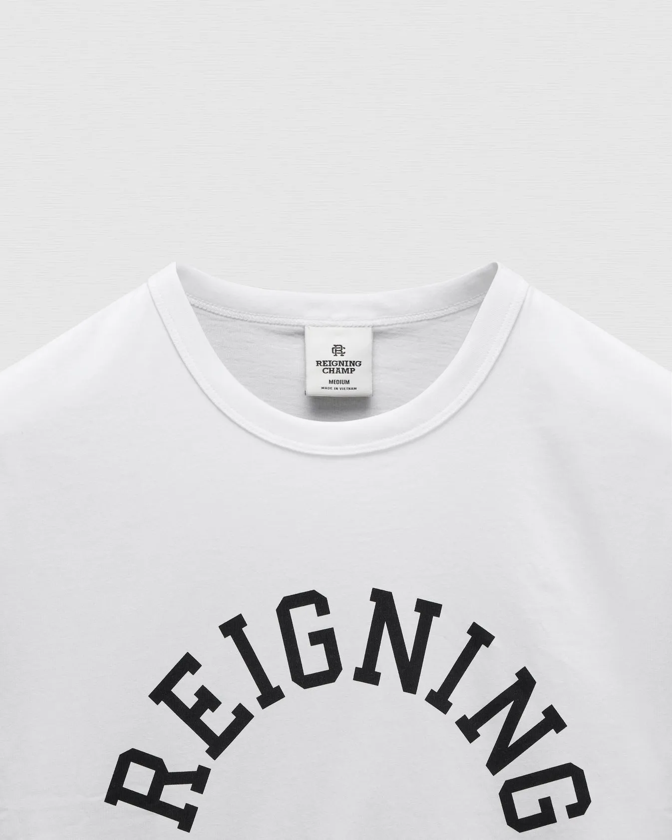 Reigning Champ Lightweight Jersey Arch Logo Standard T-Shirt