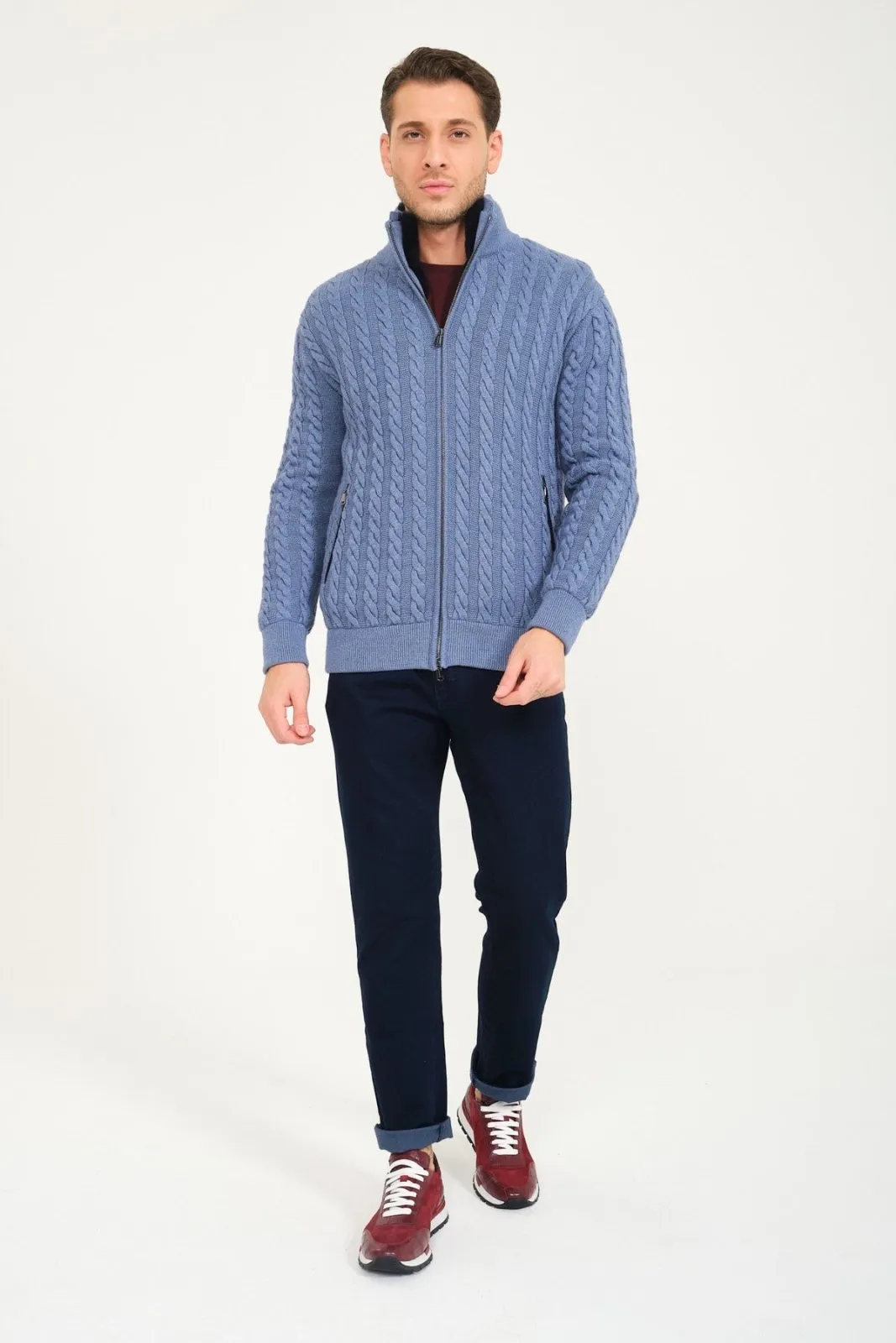 Rex Fur Lined Knit Cardigan