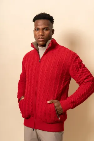 Rex Fur Lined Knit Cardigan