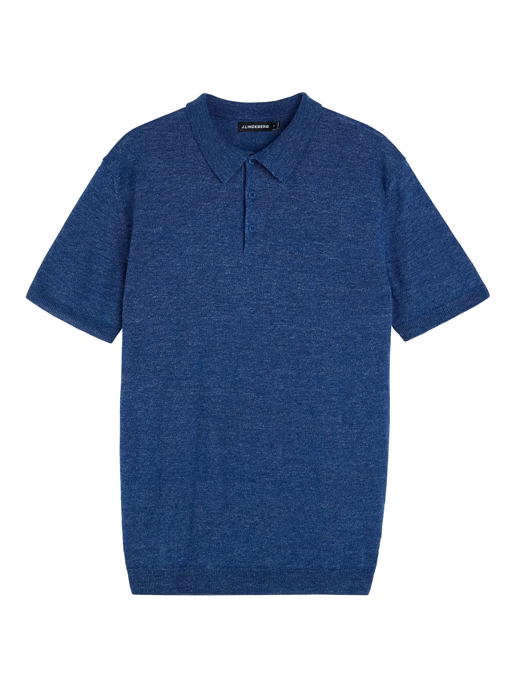 Ridge Linen Blend Polo / Blue Quartz