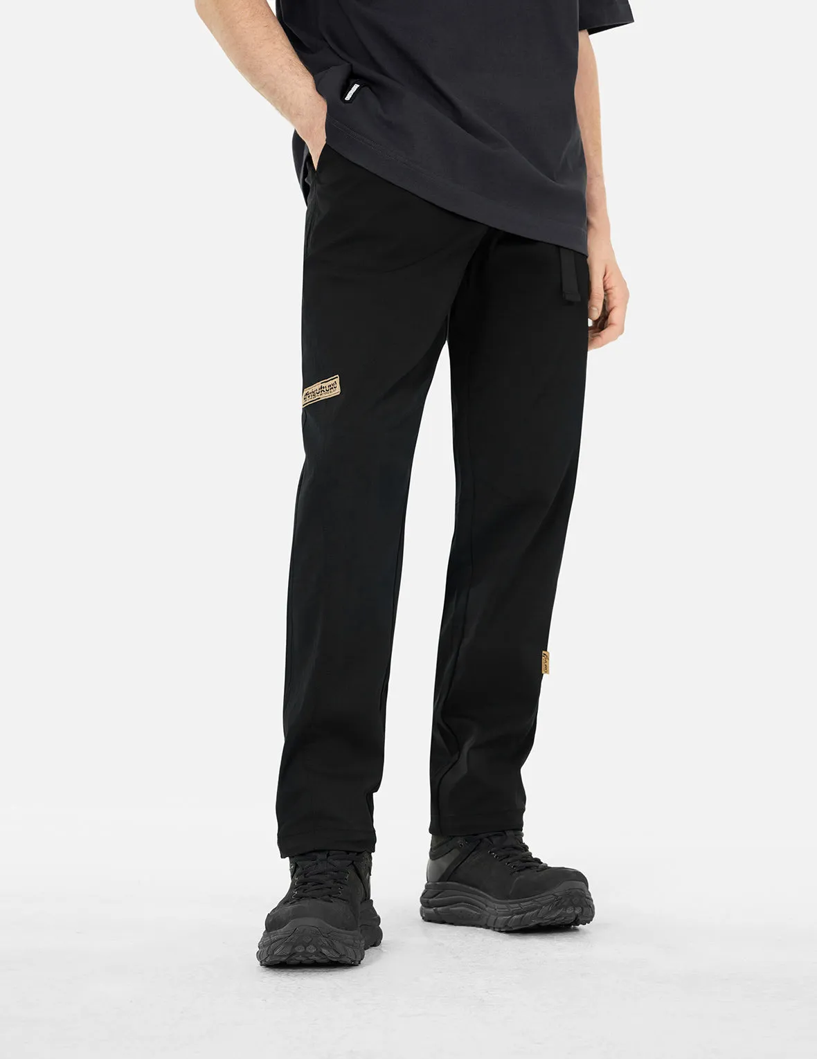 Seagull and Logo Embroidery Regular Fit Sport Pants