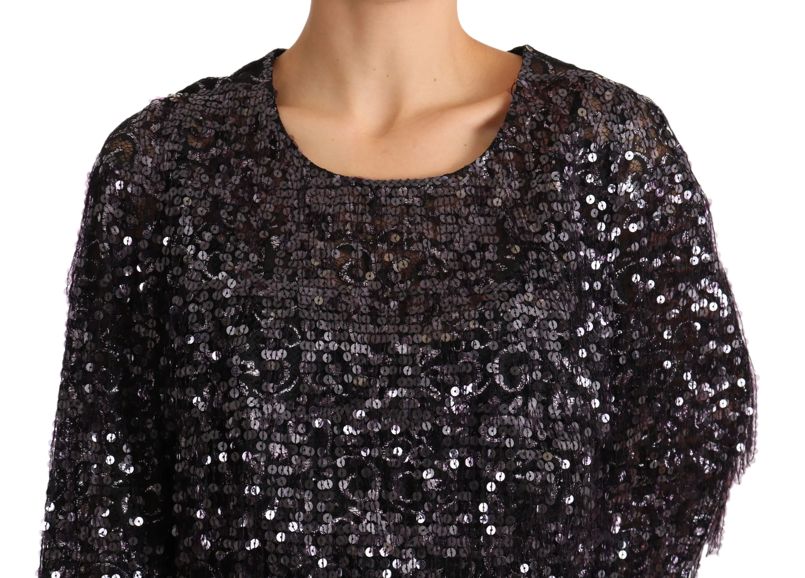 Sequined Shift Midi Dress  Timeless Elegance
